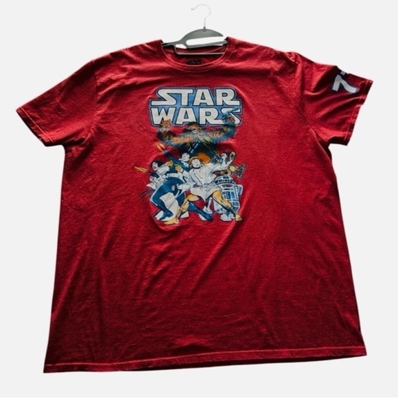 Star Wars Other - Men’s Star Wars Hero’s Group Shot Vintage Poster Short Sleeve Tee Size 2XL